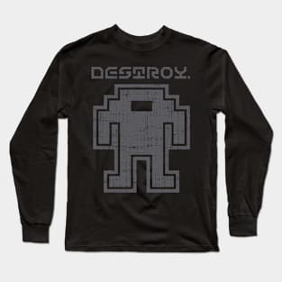 DESTROY - Grey Long Sleeve T-Shirt